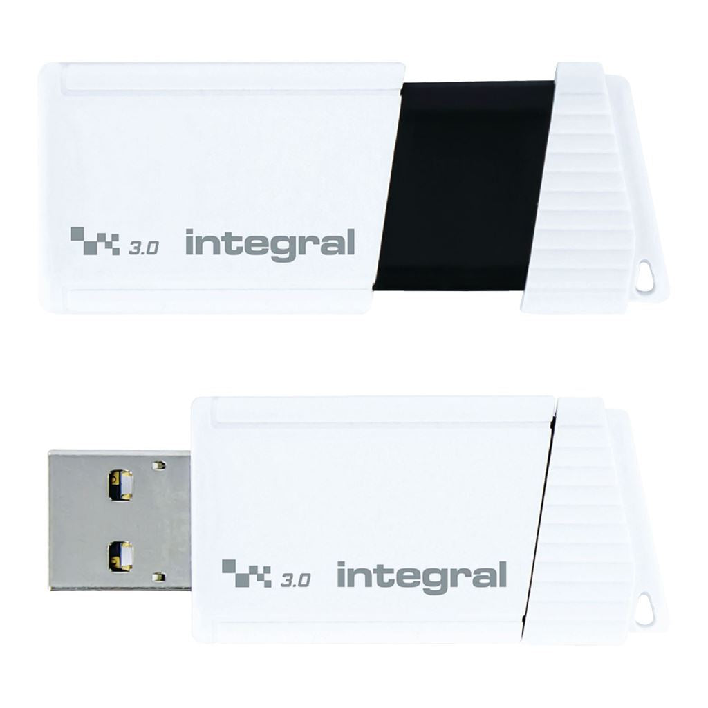 Integral Flash Drive USB 3.0 128GB White/Black