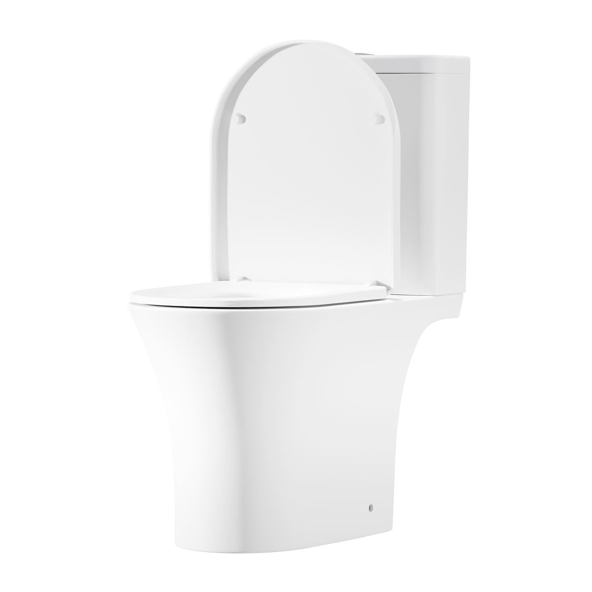 Baridi Close-Coupled Toilet Soft Close Seat, Dual Flush Cistern & Rimless Flush