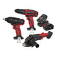 Sealey SV20 Series - 3 Tool Cordless Combo Kit CP20VCOMBO1
