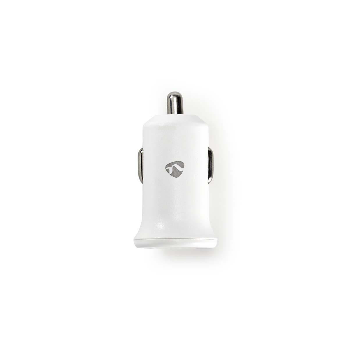 Nedis Car Charger 2.4A 2-outputs USB-A White CCHAU240AWT