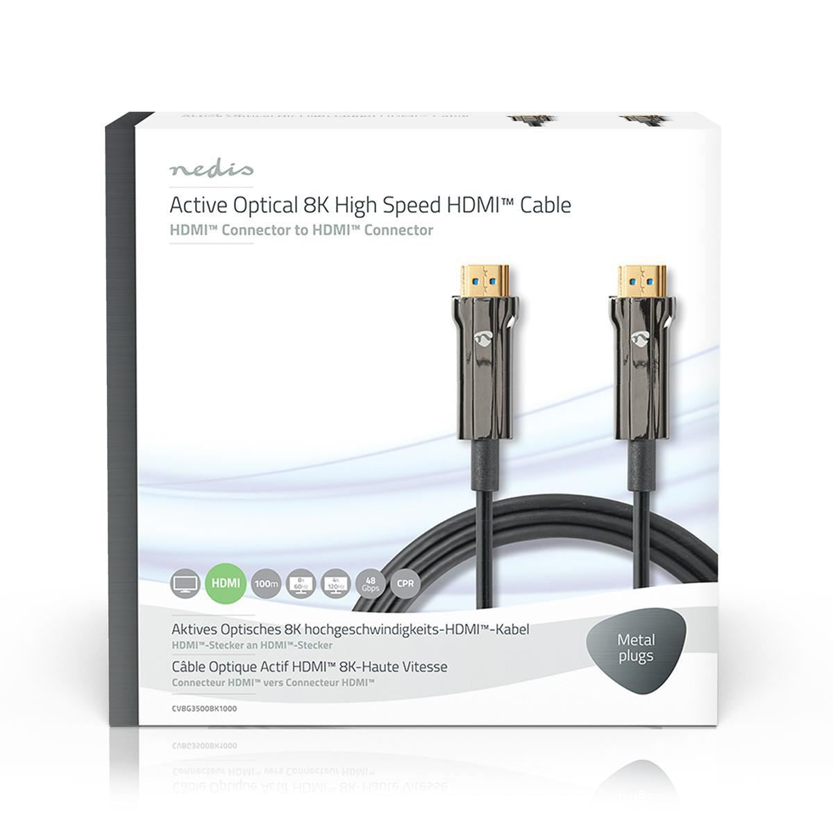 Ultra High Speed HDMI Cable AOC HDMI Connector to HDMI Connector 100m Black - CVBG3500BK1000