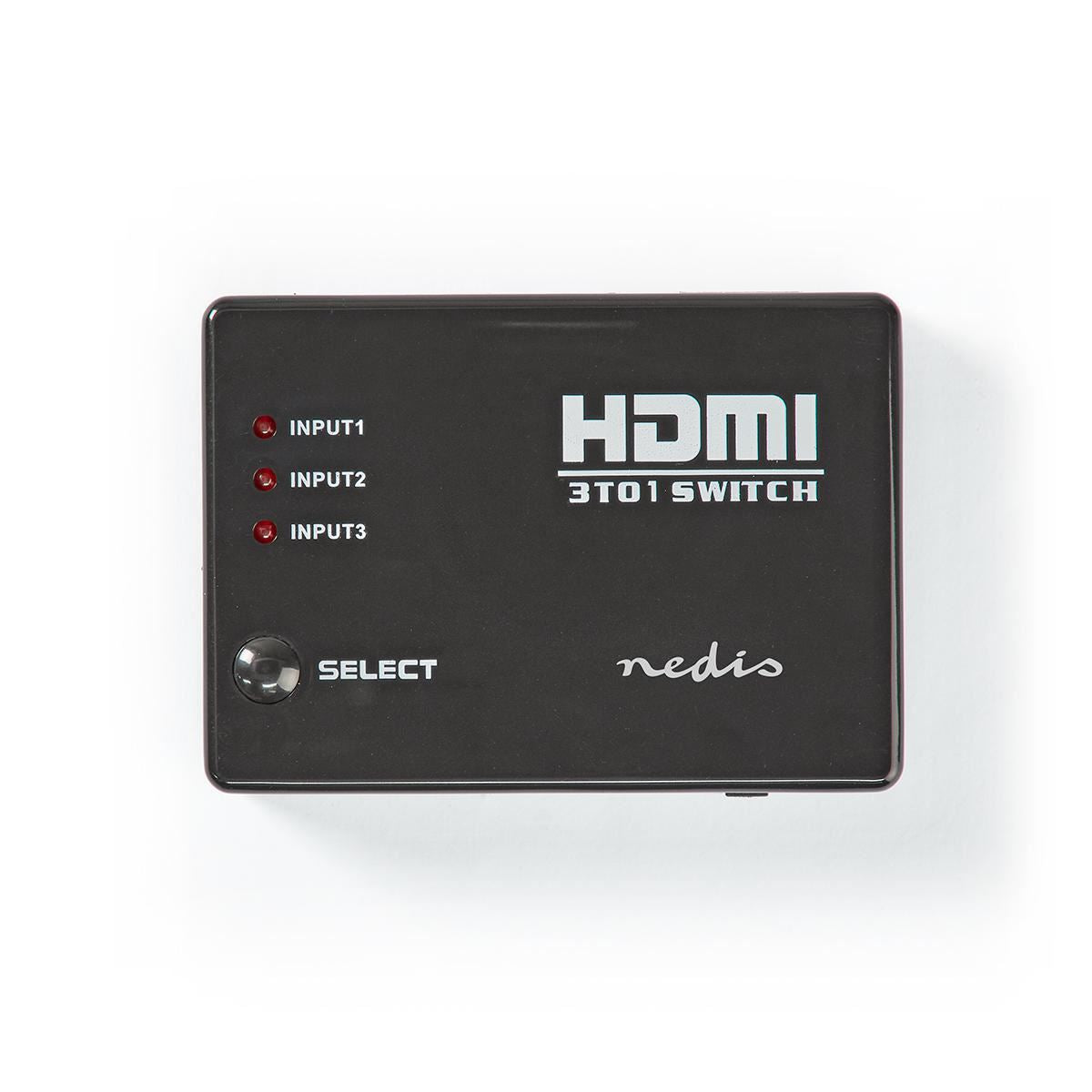 Nedis HDMI Switch 3-Port 4x HDMI Output 1x HDMI Output 1080p 3.4 Gbps Black - VSWI3453BK