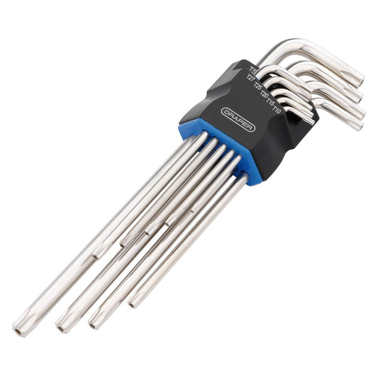 Draper TX-STAR Extra Long Arm Security Key Set (9 Piece)