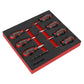 Sealey Stubby Screwdriver Set 17pc GripMAX AK4371