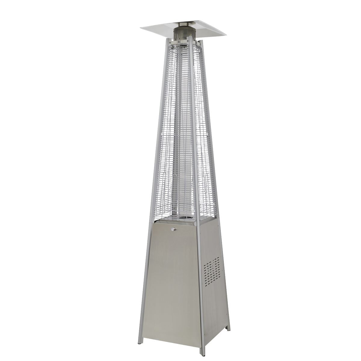Dellonda Pyramid Gas Patio Heater 13kW Commercial/Garden Use, Stainless Steel DG99