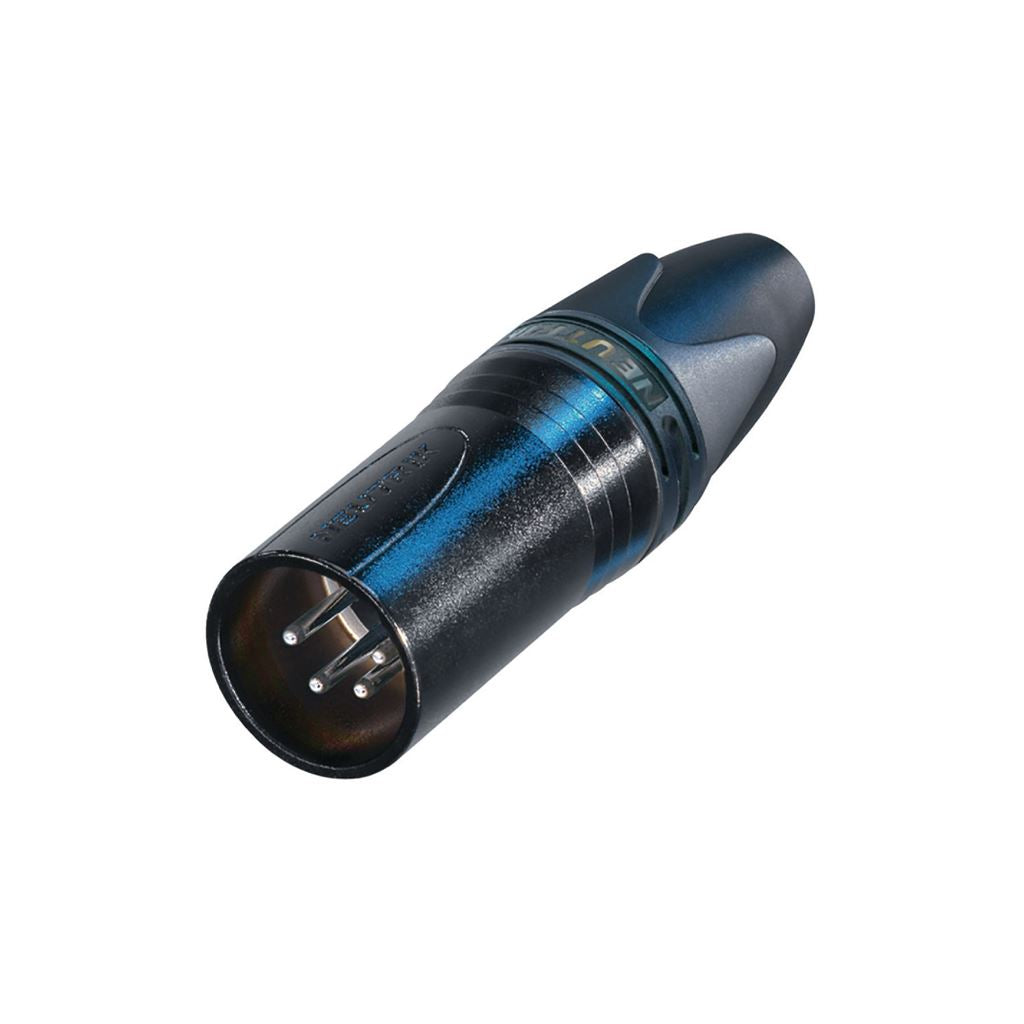 Neutrik XLR cable plug 4 N/A XX Soldering Connection Black - NTR-NC4MXX-BAG