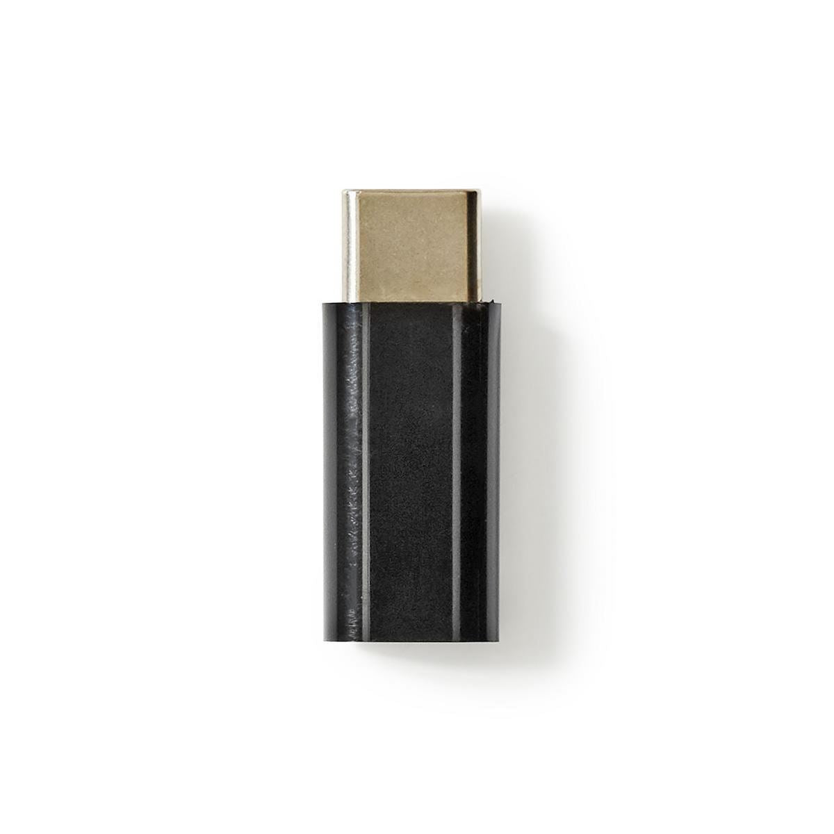 Nedis USB 2.0 Adapter Type-C Male to Micro B Female Black CCGP60910BK
