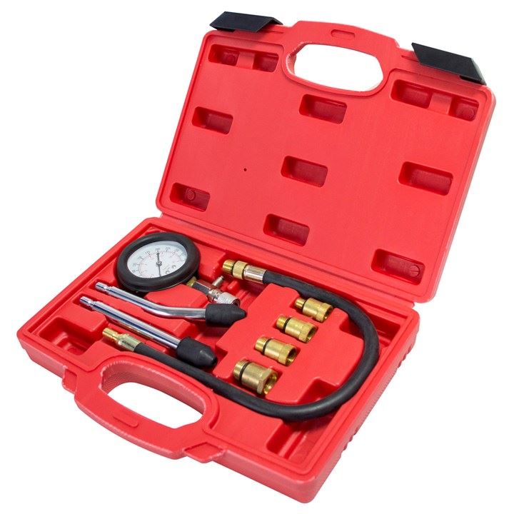 Automotive Tester Kit Gauge Pro Petrol Valve Engine Compression Timing Cylinder
