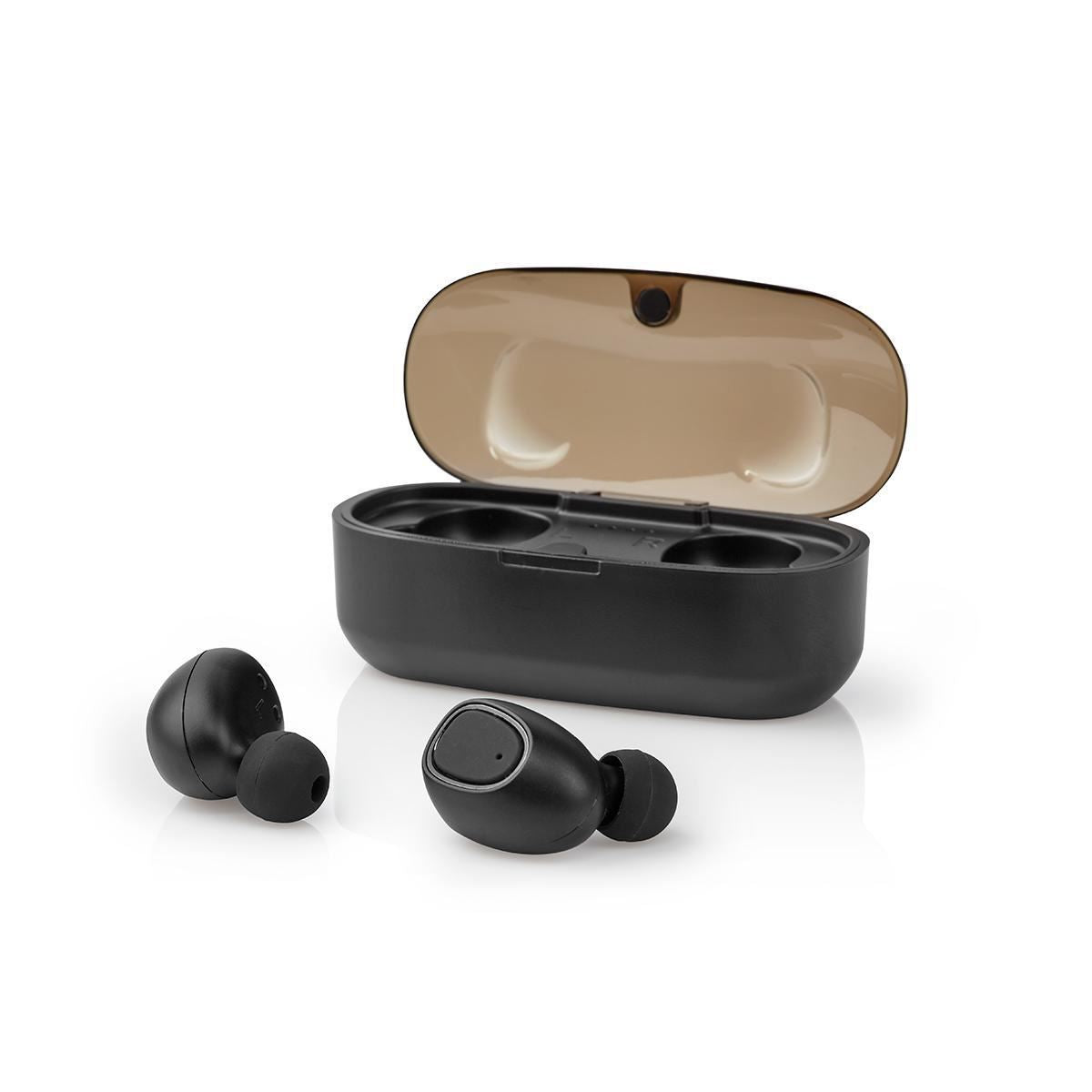 Nedis Fully Wireless Bluetooth® Earphones 5hr Voice Control Wireless Chargeable - HPBT5052BK