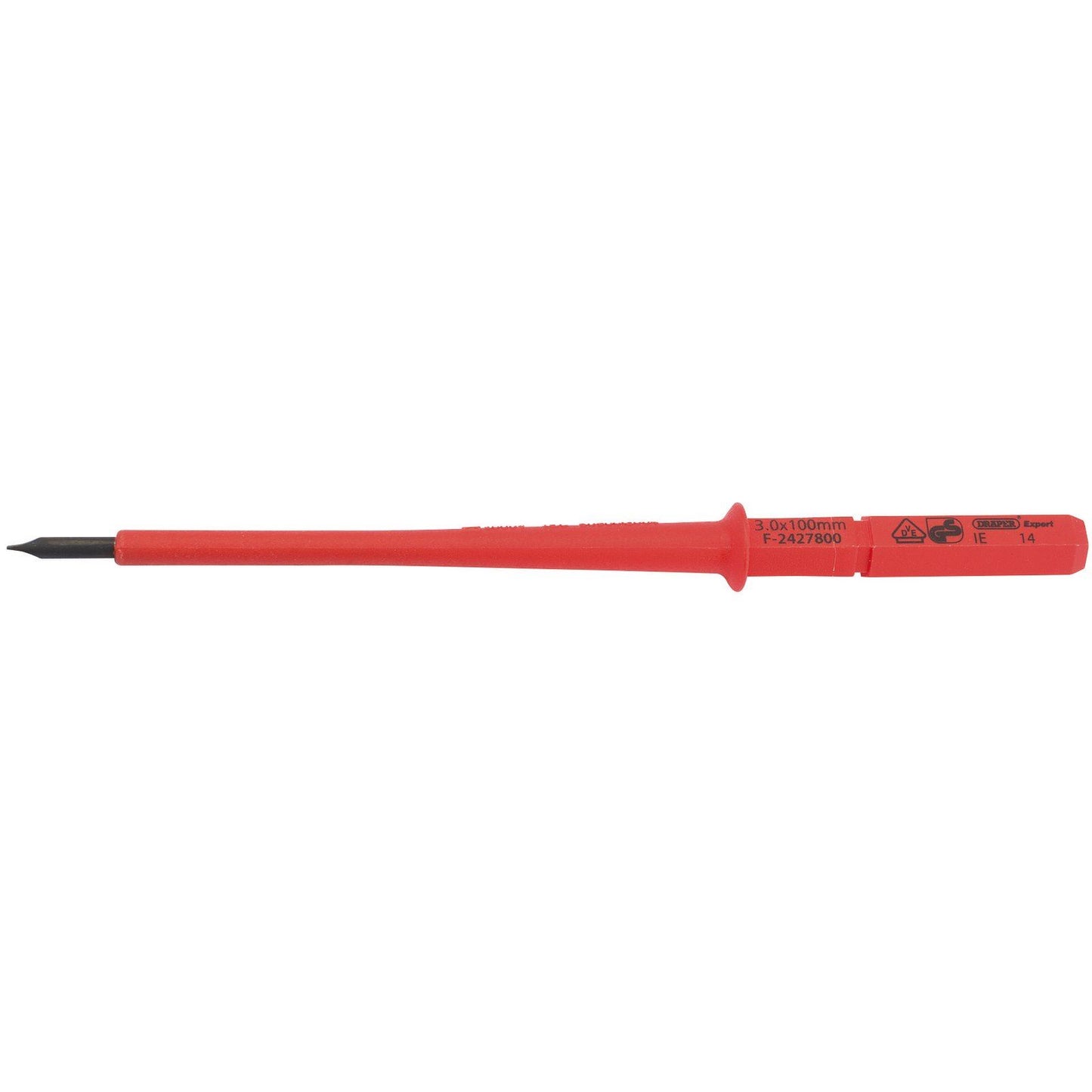 Draper 3mm Slotted VDE Interchangeable End for Screwdriver Set 05721 & 05776 - 24737