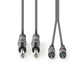 Nedis Stereo Audio Cable 2x 6.35mm Male to 2x RCA Male 5m Grey COTH23320GY50