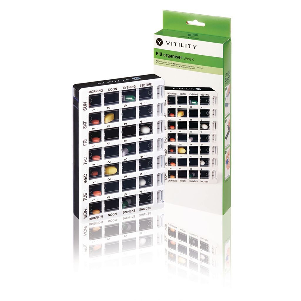 Vitility Pill Box to Week 70610350 Medication Aid