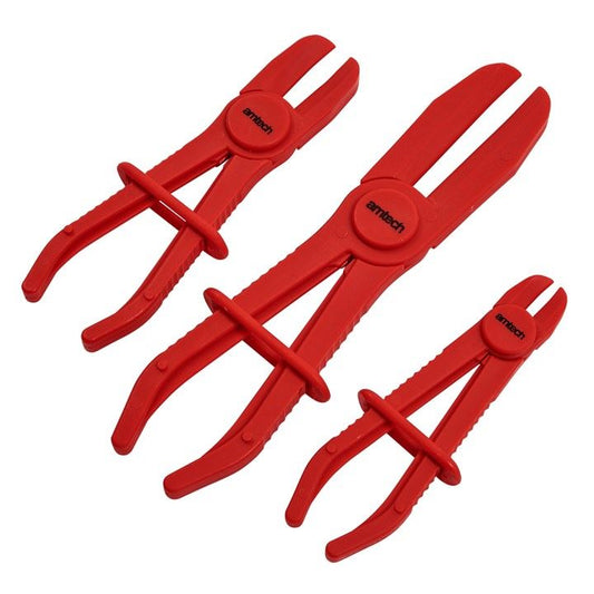 Amtech 3 Piece Flexible Clamp for Brake Pad Hose Pipe Radiator Fuel Jublee Clips