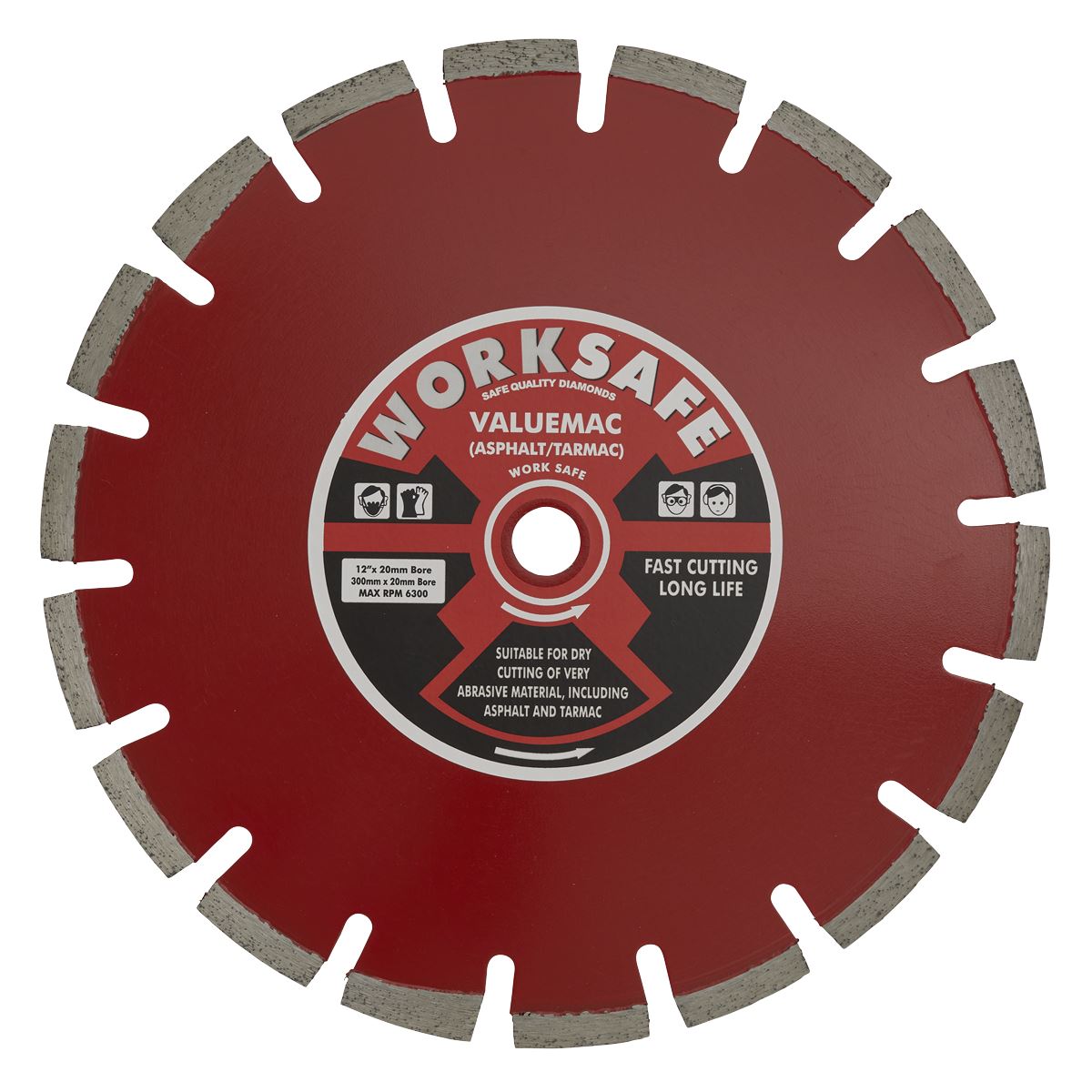 Worksafe Values Worksafe Valuemac Diamond Blade 300 x 20mm WDVM300/20 – CardiffTools