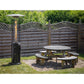 Dellonda Gas Patio Heater 13kW for Commercial & Domestic Use, Black DG124