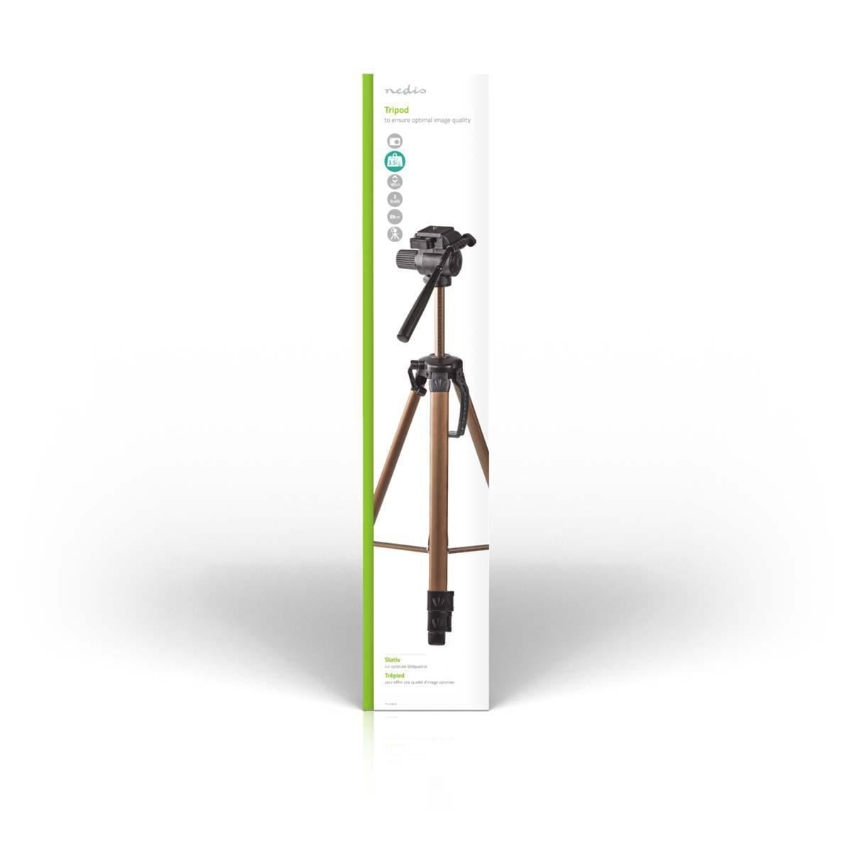 Nedis Tripod Pan & Tilt Max 3.5 kg 161cm Black/Silver TPOD2300BZ