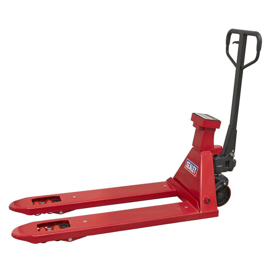 Sealey Pallet Truck 2500kg 1185 x 555mm with Scales PT1150SC