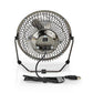 Nedis Metal Mini Fan 15cm Diameter USB Powered Gun Metal - FNDK1GM15
