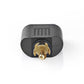 Nedis Subwoofer Adapter RCA Male to 2x RCA Female 10 pieces Black CAGP24940BKG