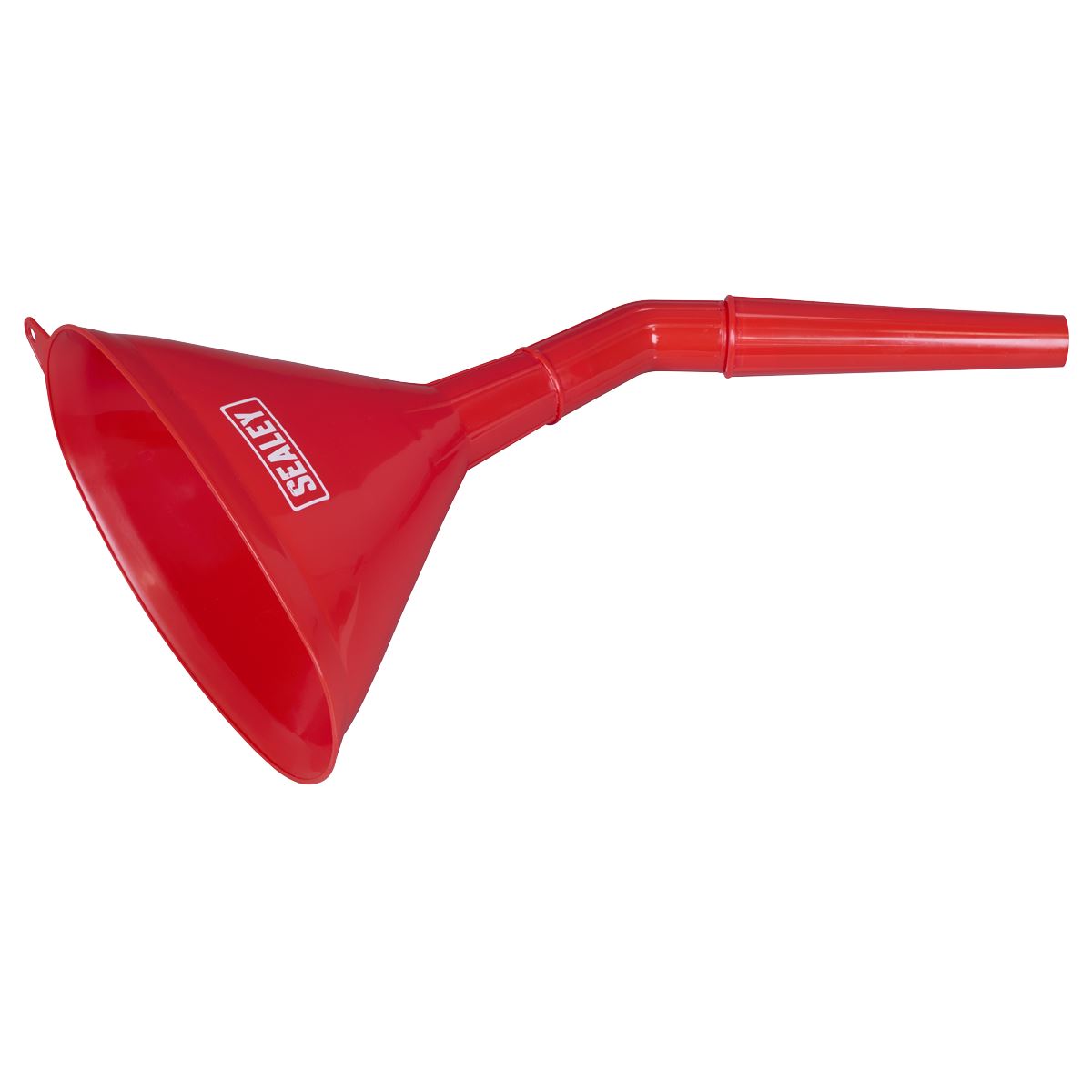 Sealey Angled Spout Oval Funnel with Filter 200mm - Medium F7