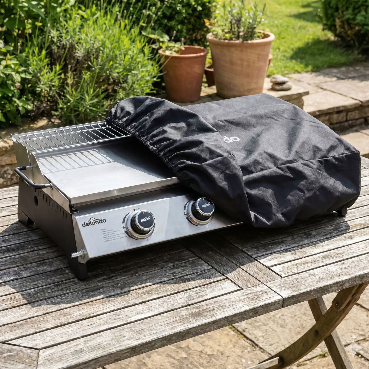 Dellonda Heavy-Duty PVC Water-Resistant Plancha Cover for DG277 DG298