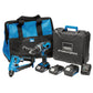 Storm Force 20V Cordless Ultimate Kit Hammer Drill Power Tool Bundle & Tool Bag - 40429