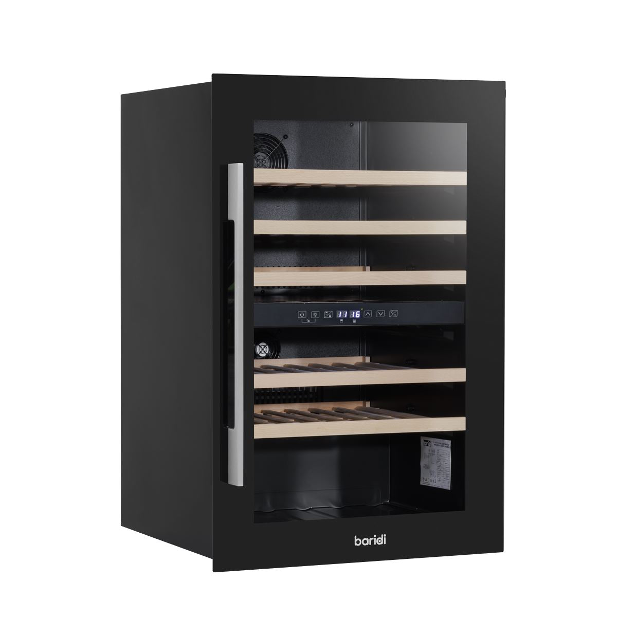 Baridi 57 Bottle Dual Zone Wine Fridge & Cooler 60cm DH118