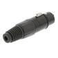 Sweex Connector XLR 3-Pin Female Nickel-Plated Black SWOP15902B - COTP15902BK