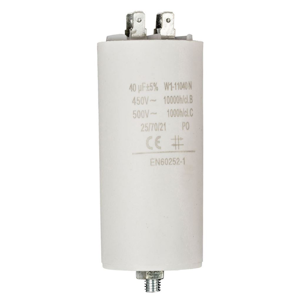 Fixapart 1x Capacitor 40.0uf / 450 v + earth - W1-11040N