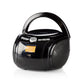 Nedis Boombox 9W Bluetooth® CD Player/FM Radio/USB/Aux Black