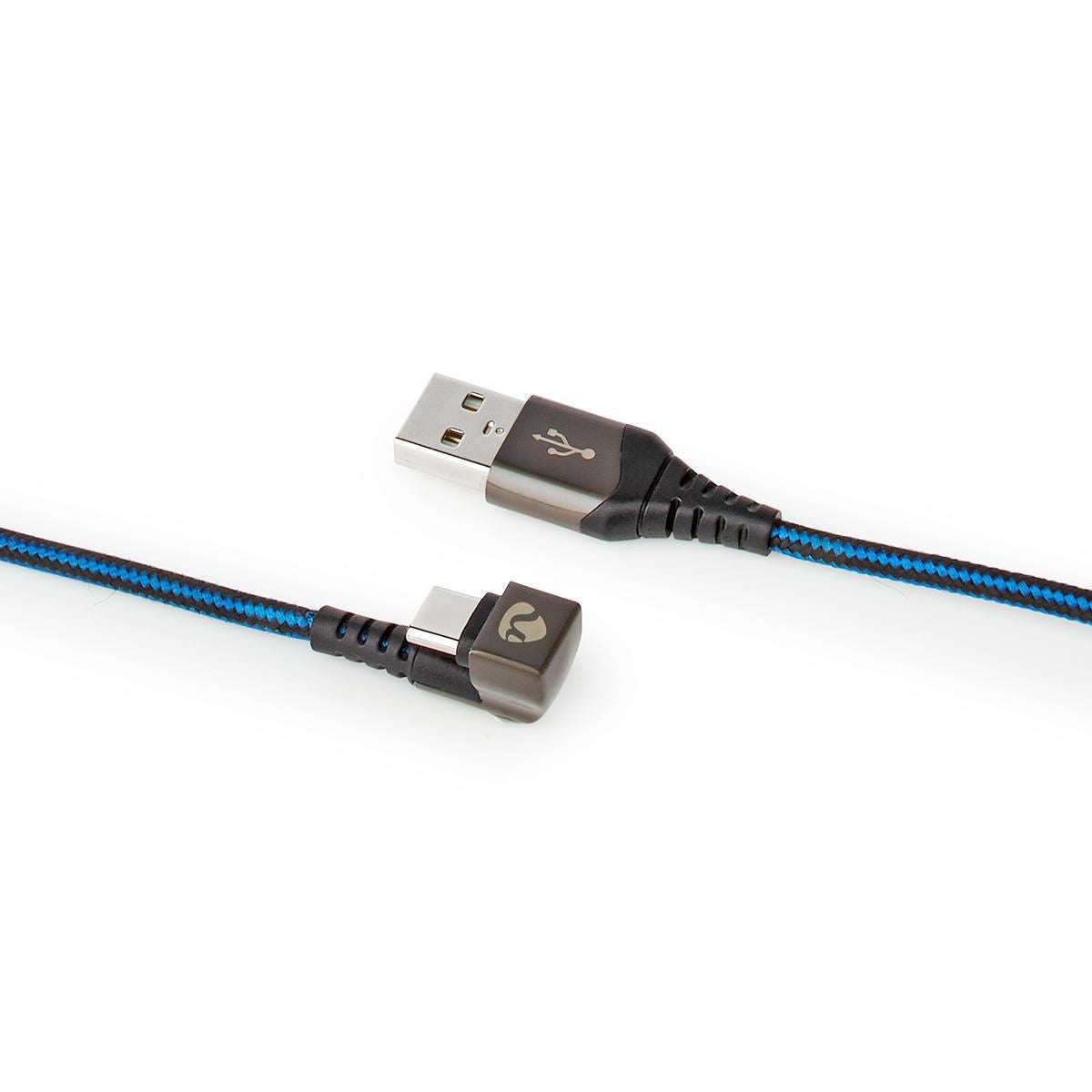 Nedis USB Cable USB 2.0 USB-A Male USB Type-C Male 480 Mbps Gold Plated 2m Round - GCTB60600BK20
