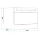 Baridi Compact Tabletop Dishwasher 6 Place Settings, 6 Programmes, Low Noise