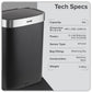 Baridi Sensor Bin 65L - Black/Stainless Steel DH282