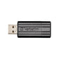 Verbatim USB Drive Pen 2.0 Pinstripe 64GB Black