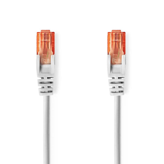 Nedis CAT6 Cable RJ45 Male RJ45 Male U/UTP 20m Round PVC Grey Label