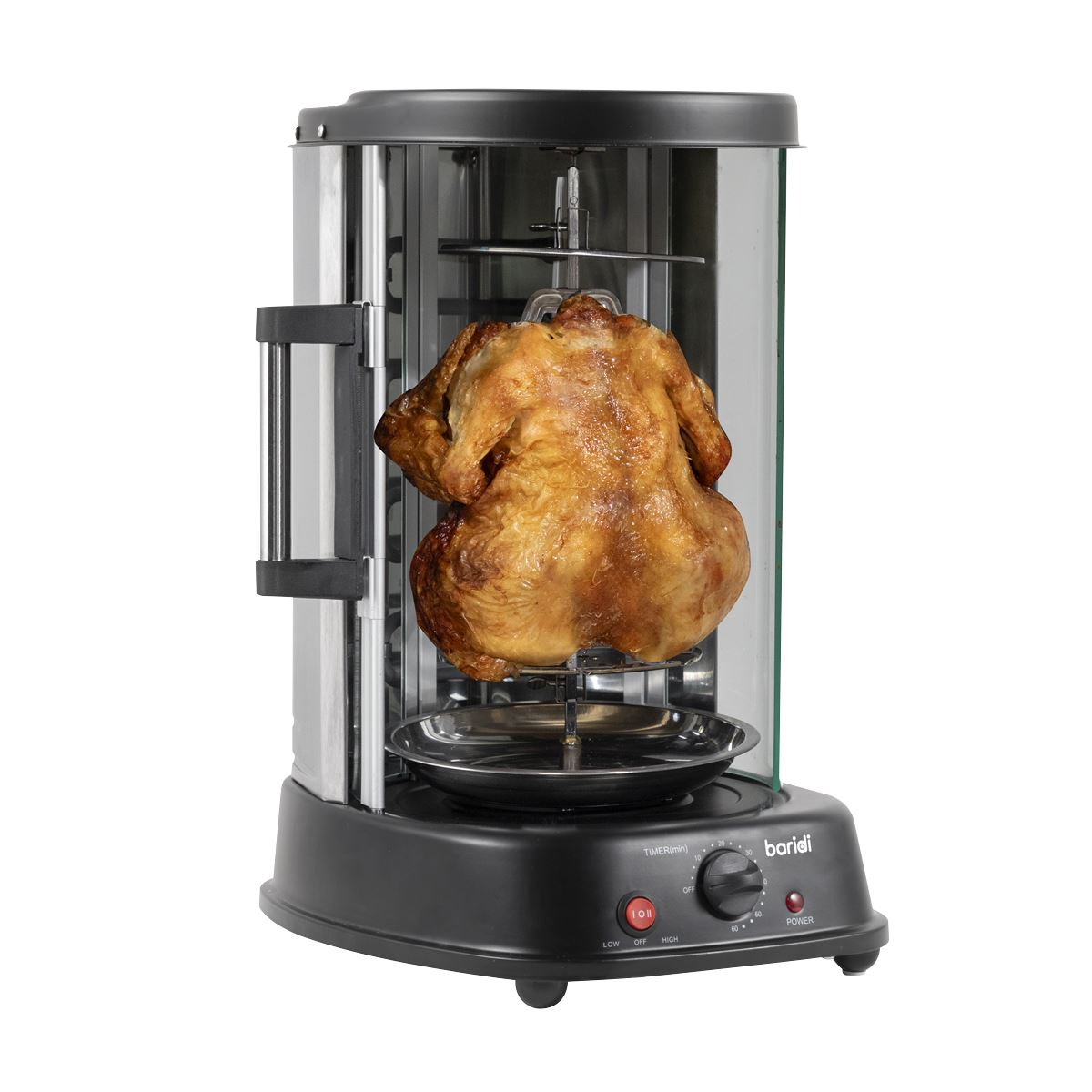 Sealey Baridi Rotisserie Grill, Kebabs, Gyros, Skewers, Roasts, 1500W, 21L, Black DH216