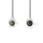 Nedis Coax Cable IEC Male to IEC Female Nickel Plated 75Ohm Double Shield 5m - CSGB40000WT50
