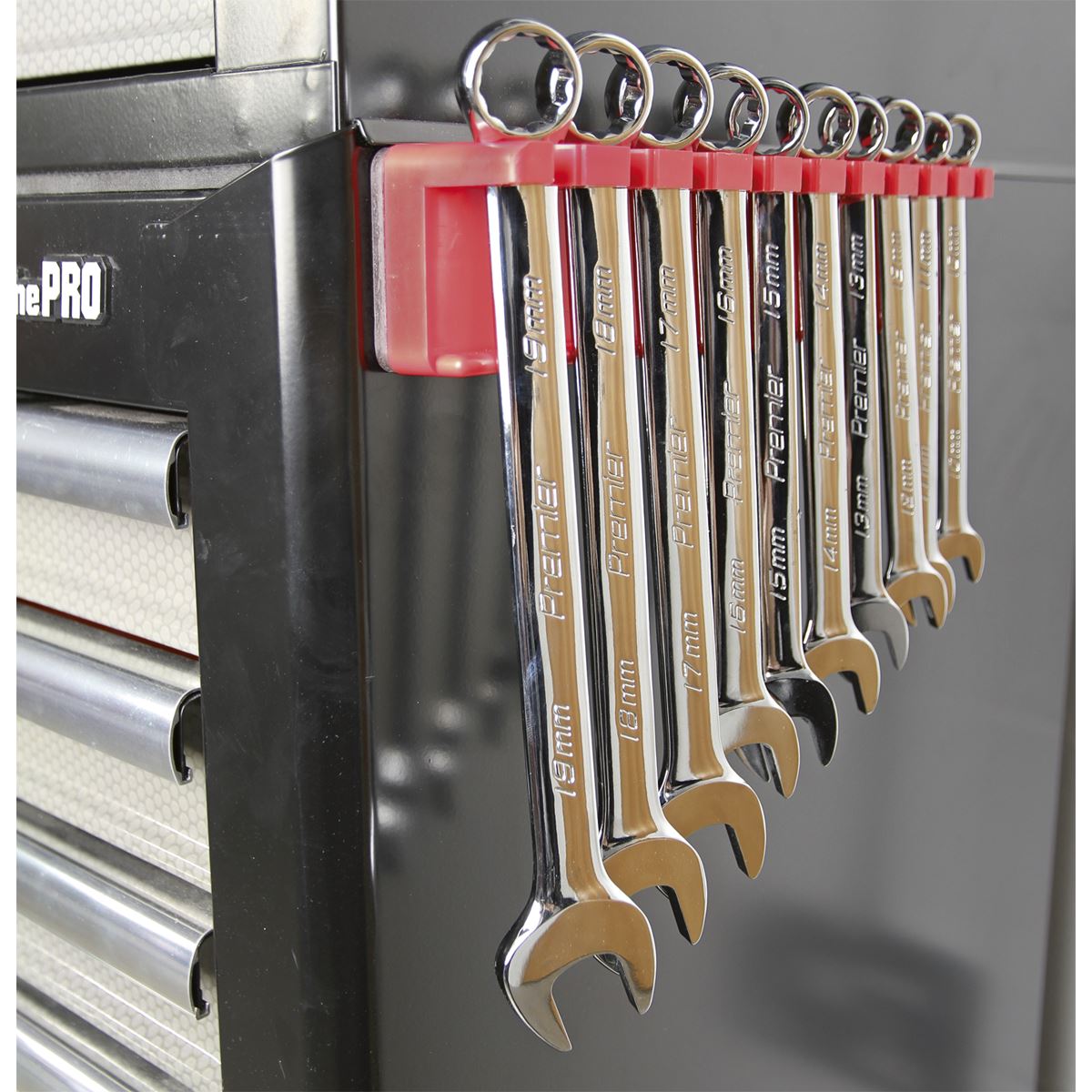 Sealey Spanner Rack Magnetic Capacity 10 Spanners WR06