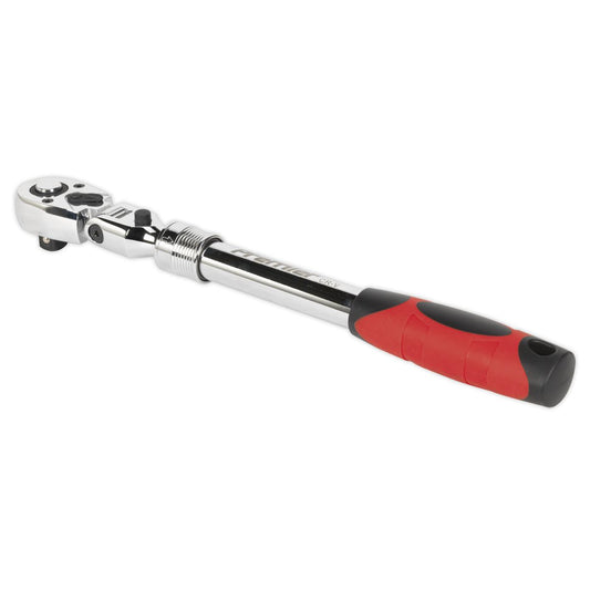 Sealey Flexi-Head Ratchet Wrench 1/2"Sq Drive Extendable AK6682