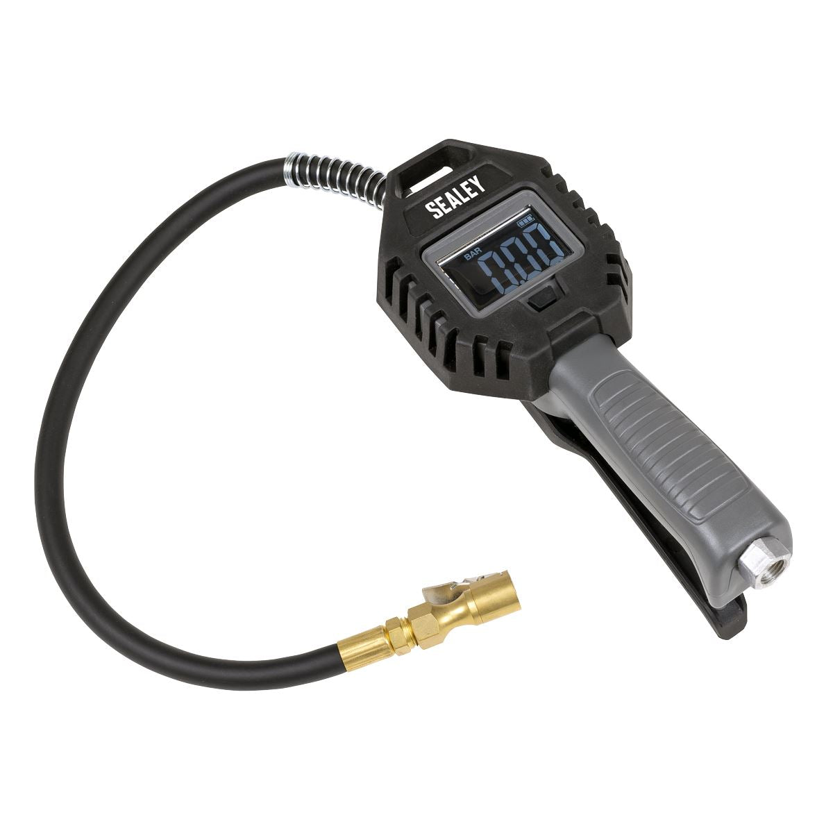 Sealey Digital Tyre Inflator with Clip-On Connector Rechargeable SA500