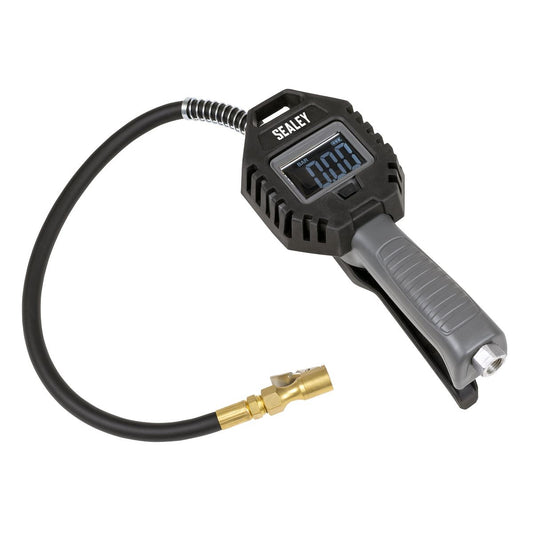 Sealey Digital Tyre Inflator with Clip-On Connector Rechargeable SA500