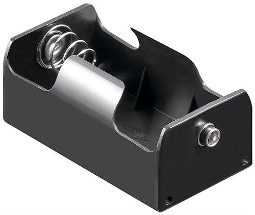 Goobay 1x D (Mono) Battery Holder black Push on (11450)