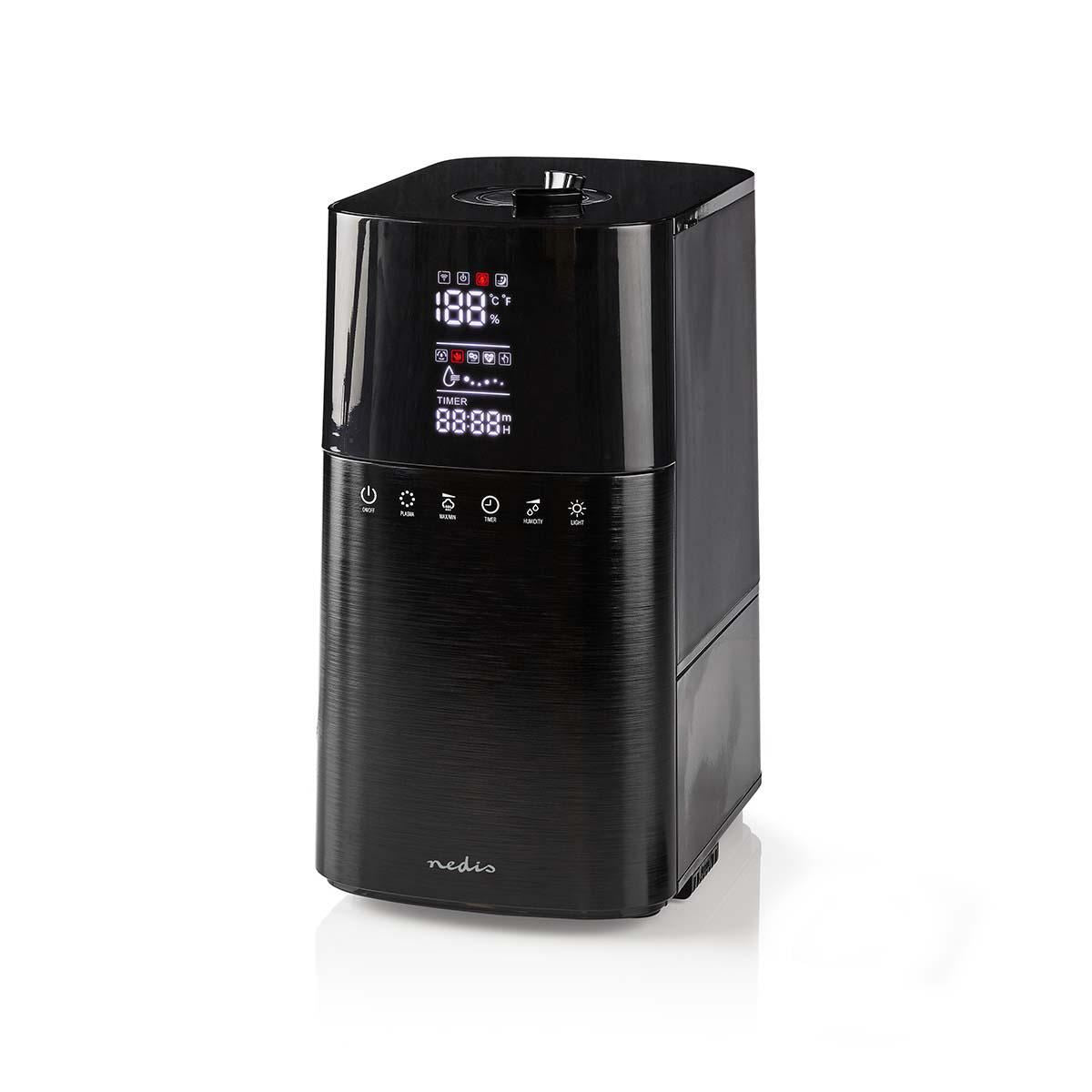 Nedis Humidifier 6L Hygrometer Remote Control Black - HUMI130CBK