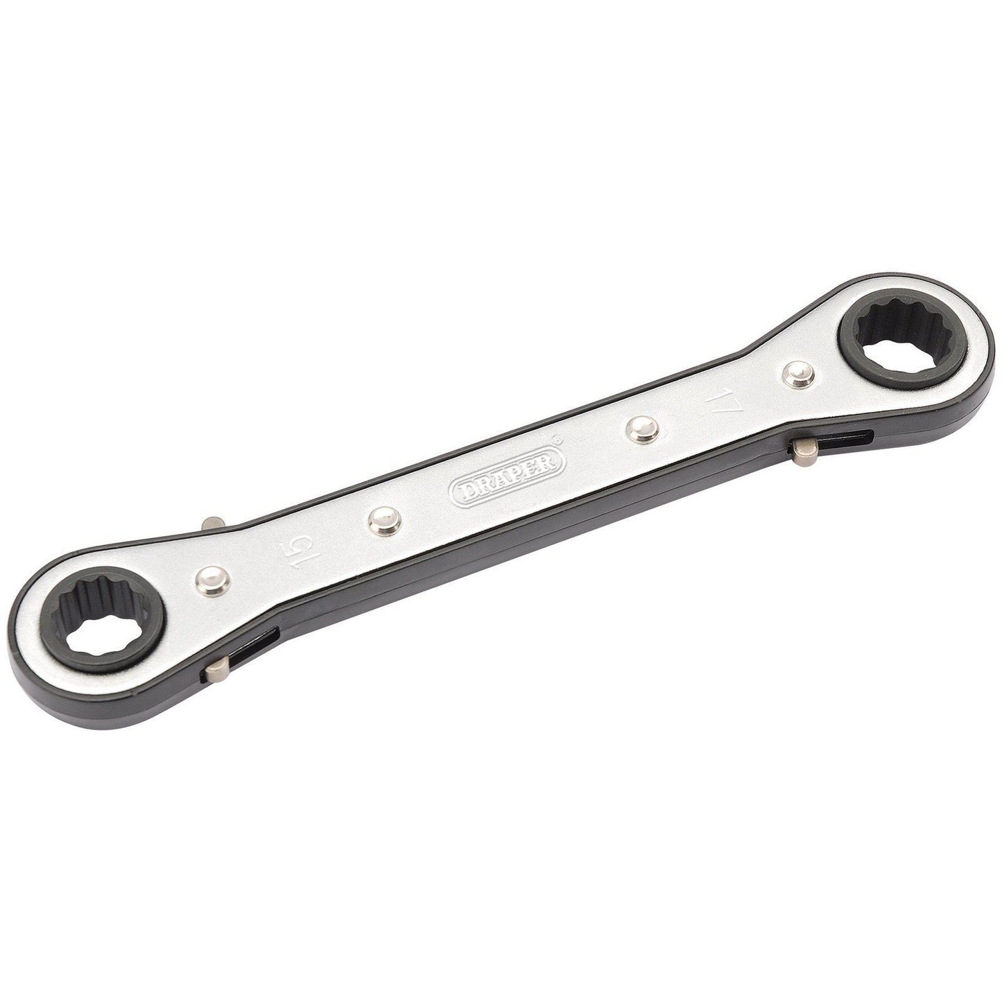 Draper 17mm Combination Metric Ring End Guaranteed Reversible Ratchet Spanners - 31996