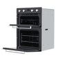 Baridi 72cm Built-Under Double Oven, 74L Capacity, Energy Rating A - Black DH278