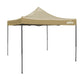 Dellonda Premium 3 x 3m Pop-Up Gazebo, PVC Coated, Water Resistant Fabric, Supplied with Carry Bag, Rope, Stakes & Weight Bags - Beige Canopy DG130