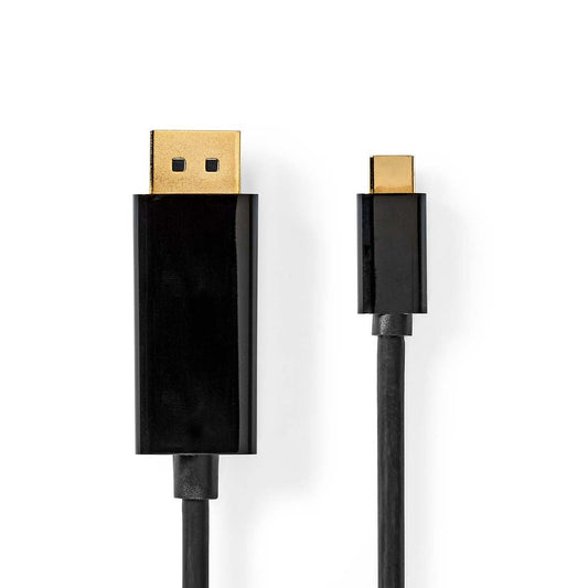 USB Adapter USB 3.2 Gen 1 USB-C Male DisplayPort Male 2m Gold Plated Envelope