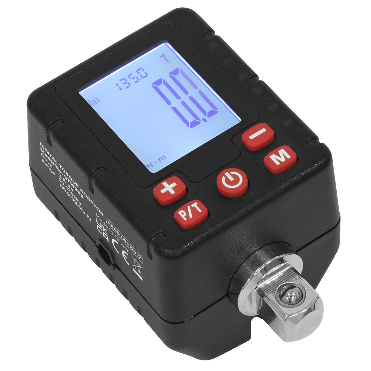 Sealey Premier Digital Torque Adaptor 3/8"Sq Drive 27-135Nm STW293