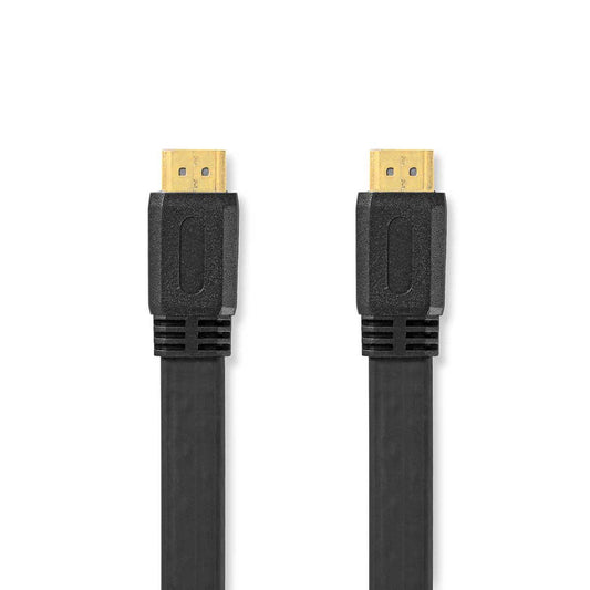 Nedis High Speed HDMI Cable with Ethernet HDMI 4K@30Hz 10.2 Gbps 2m Flat