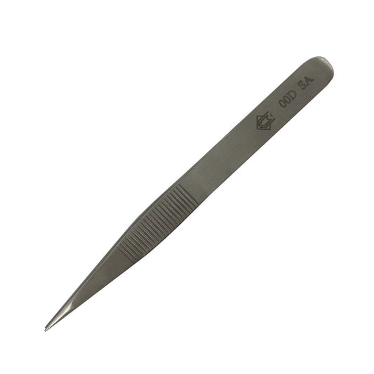 Piergiacomi Tweezers with thick strong internally serrated tips & finger grooves